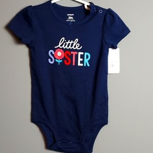Little Sister onesie, size 18 mo.